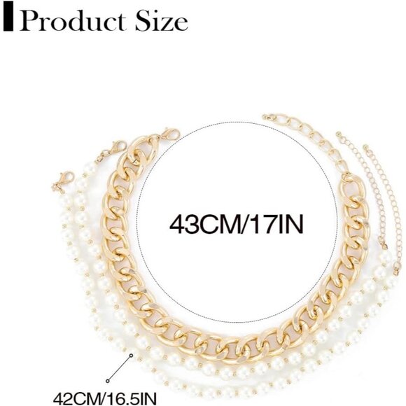 Women's Layered Chain Cuban Link Necklaces Chain Fashion Jewelry Stylish To Wear - Picture 7 of 7